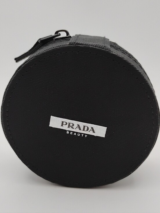 Prada Handbags - Prada Beauty Black Round Cosmetic Case